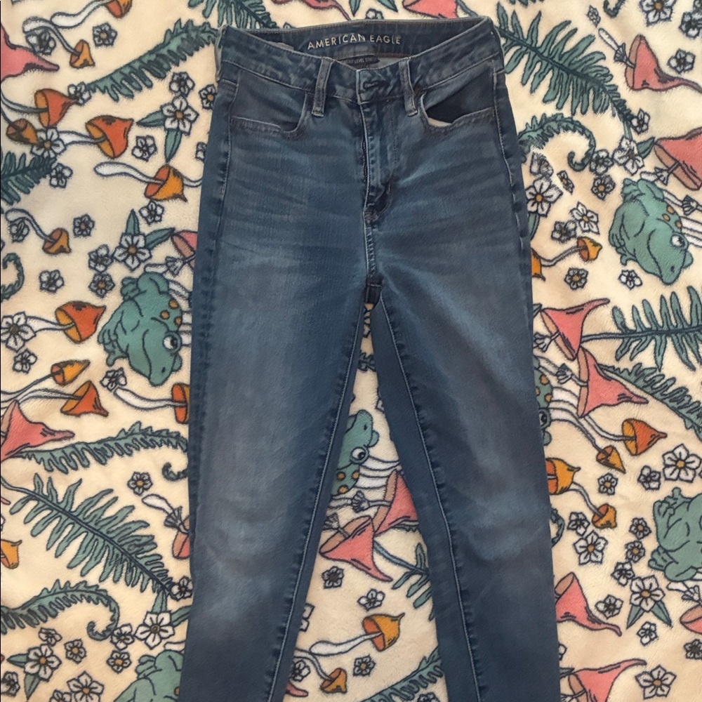 Women’s American Eagle next level stretch super high rise jeggings. Long length